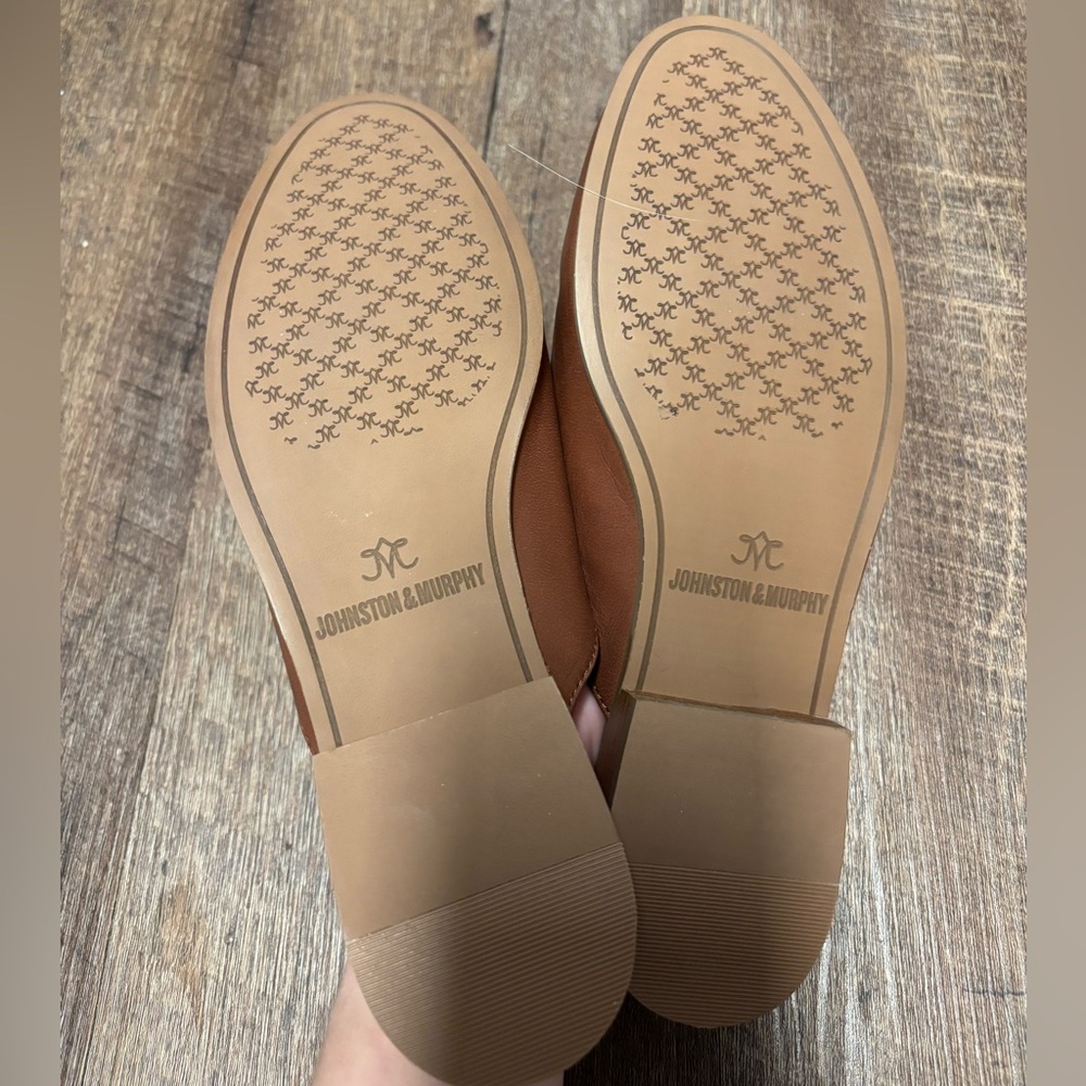 JOHNSTON & MURPHY Ali Bit Mule In Cognac Glove Size 6 NWOB - Picture 6 of 6